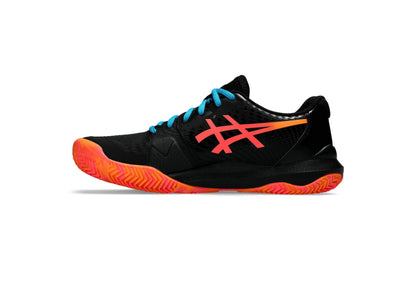 Asics Gel-Challenger 14 Padel Shoes - Black/Blazing Coral