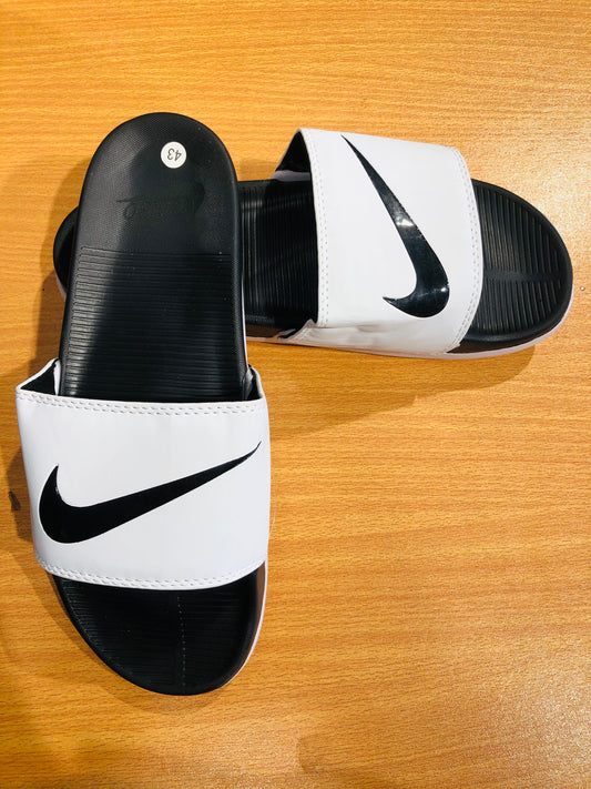 Nike Adilettes Comfort Slides - White/Black