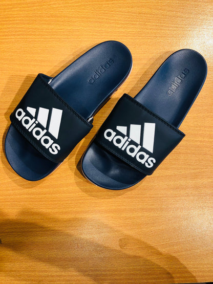 Adidas Adilettes Comfort Slides - Blue/White