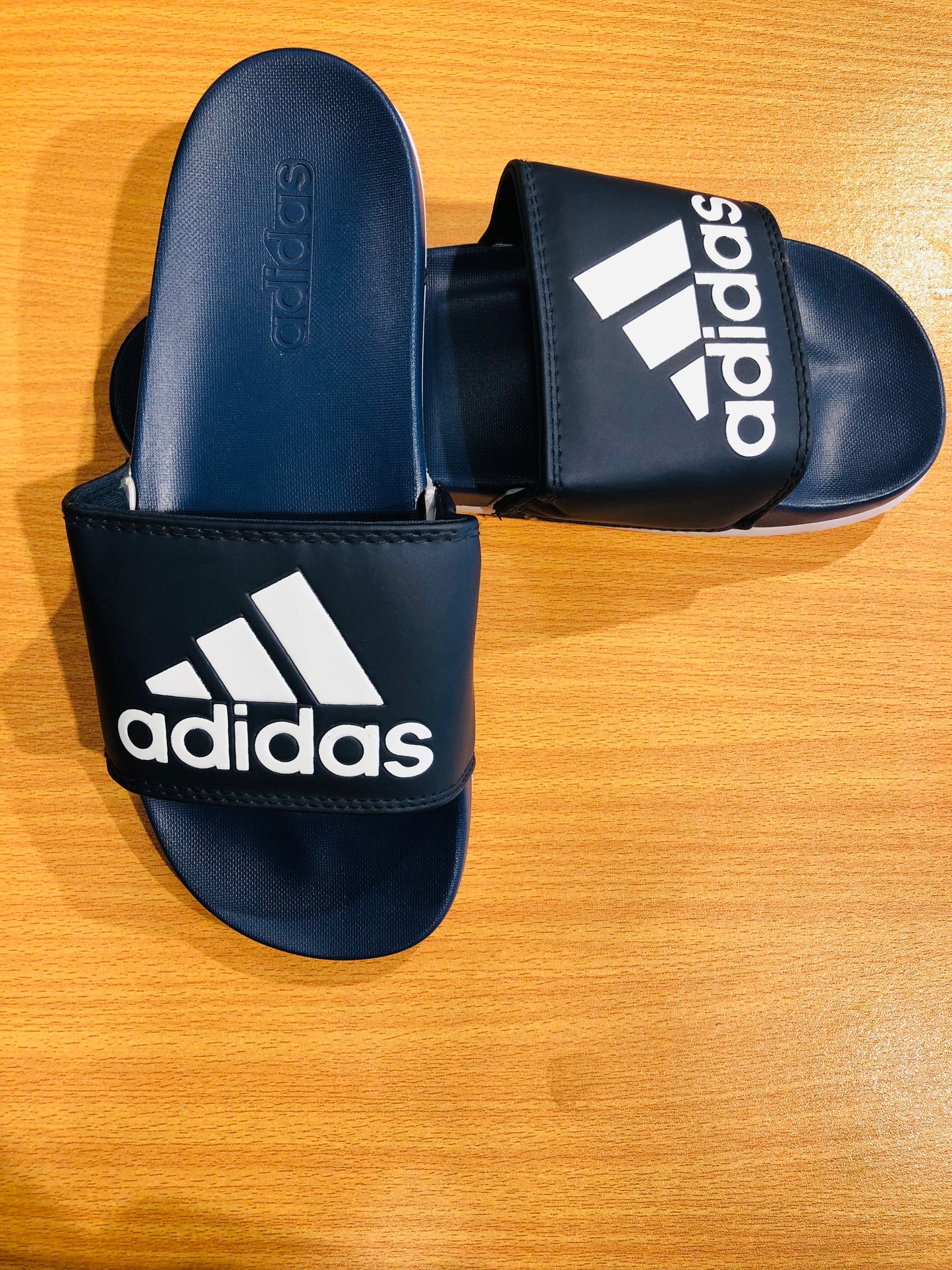 Adidas Adilettes Comfort Slides - Blue/White