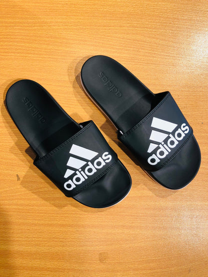 Adidas Adilettes Comfort Slides - Black/White