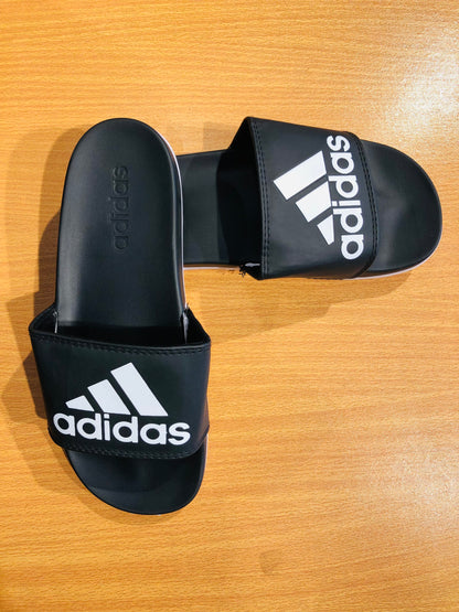 Adidas Adilettes Comfort Slides - Black/White