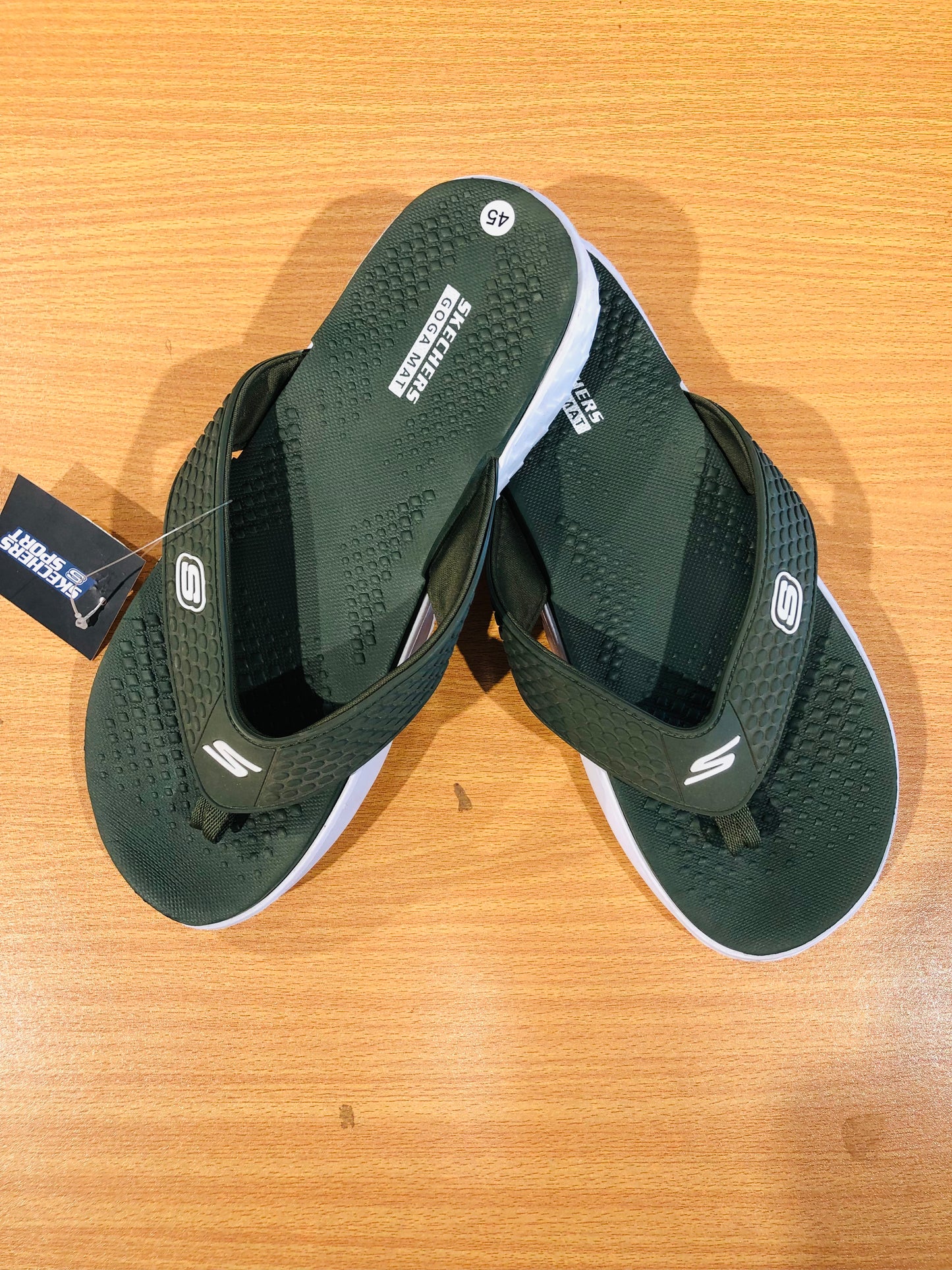 Sketchers Goga Mat Technology Slippers - Green