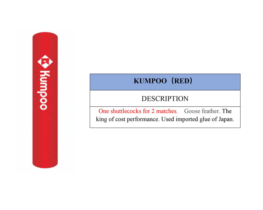 Kumpoo Red Shuttlecock