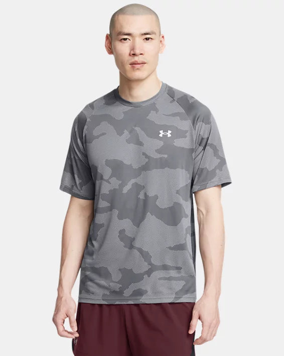 UA Men's Camo Dri-Fit T-Shirt (grey/Camo) Imported