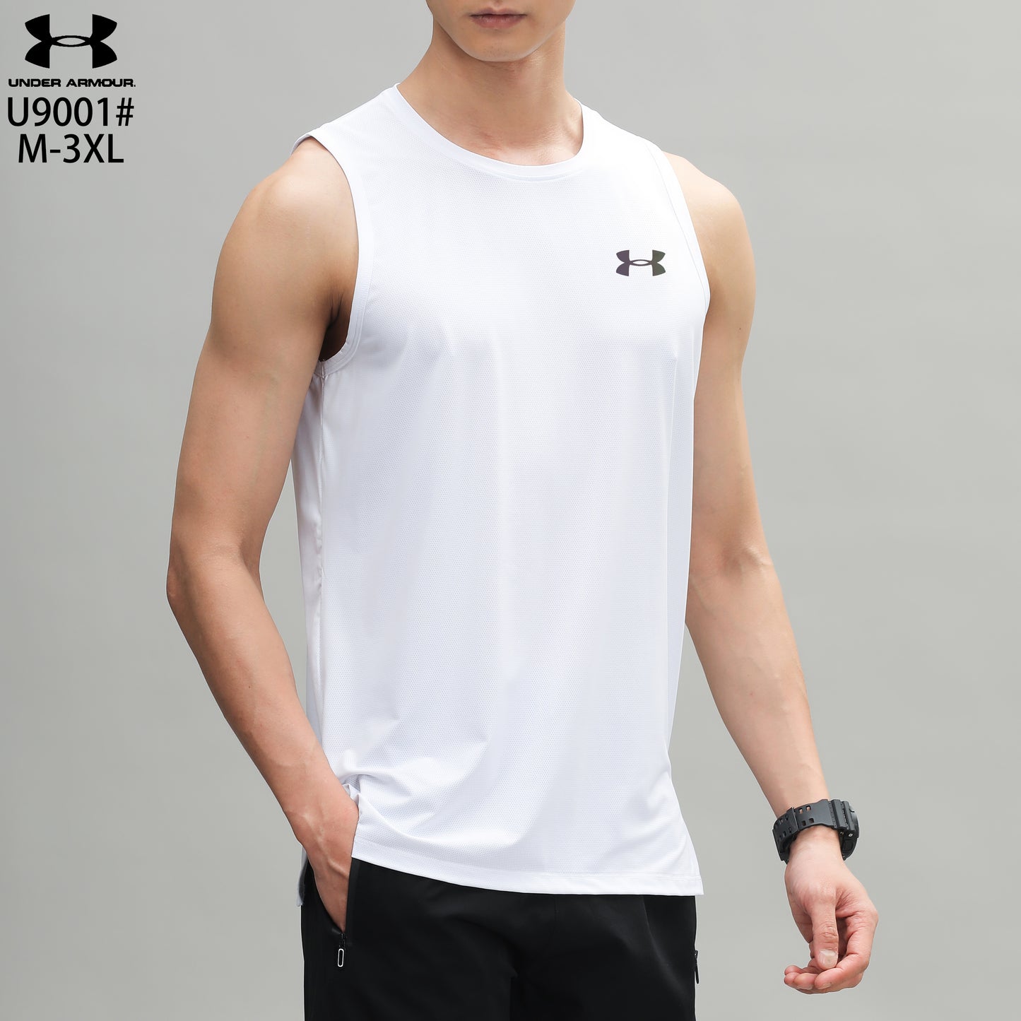 Men's UA Imported HeatGear Sleeveless - White