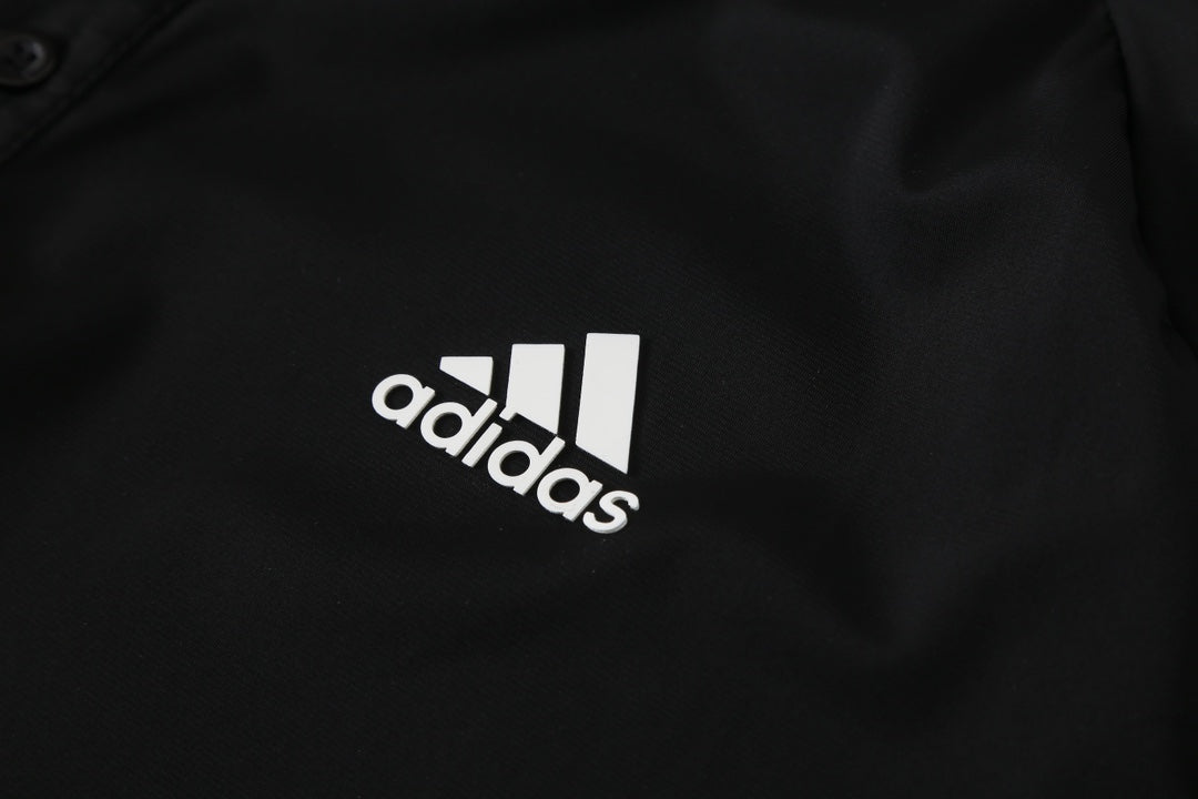 Adidas Premier 3 Stripes Polo Shirt - Black