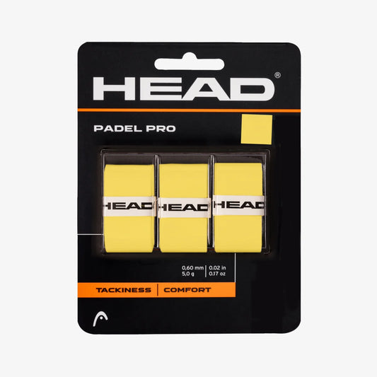 Head Padel Pro Over Grip (Pack Of 3)/ Yellow