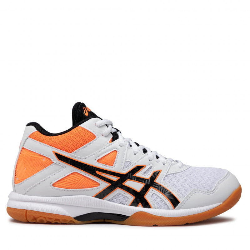 Asics GEL-TASK MT 2 Indoor Court Shoes - WHITE / SHOCKING ORANGE