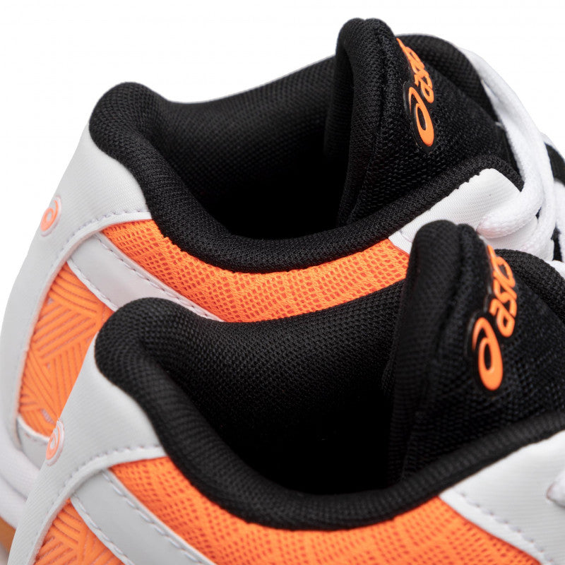 Asics GEL-TASK MT 2 Indoor Court Shoes - WHITE / SHOCKING ORANGE