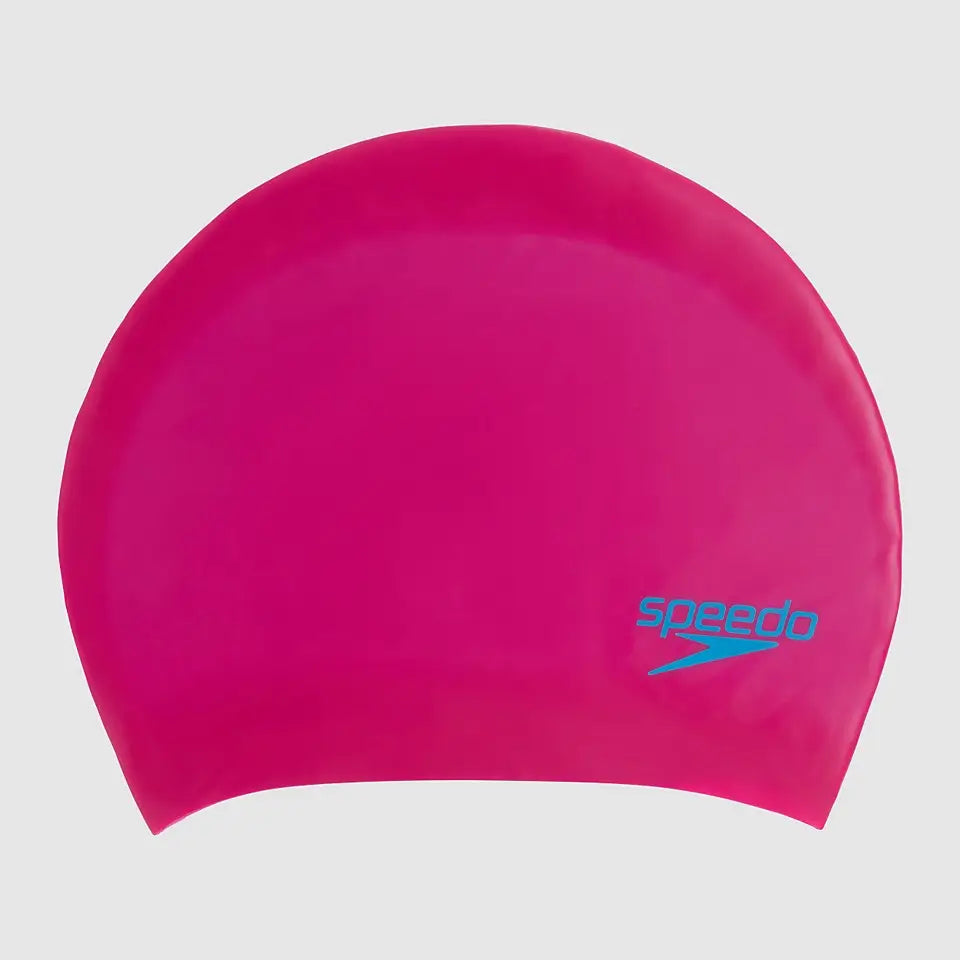 Speedo Long Hair Cap Junior - Pink/Blue