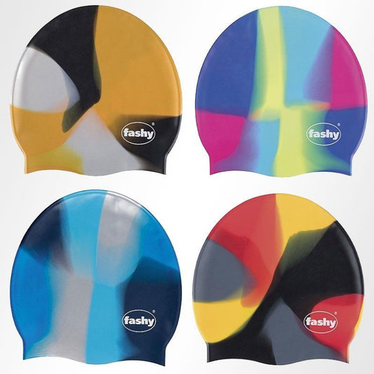 Fashy Multi Colour Silicone Swim Cap