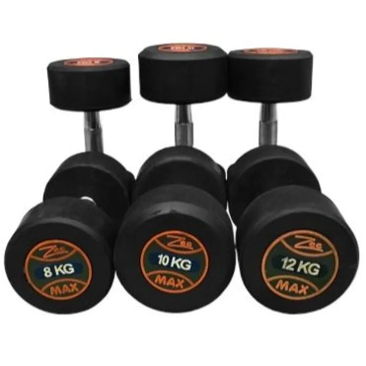 Zee Max Rubber Dumbells (Round Shape) - 1 Pair