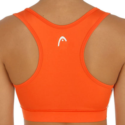 Head Vision Graphic Sports Bra Women - Coral