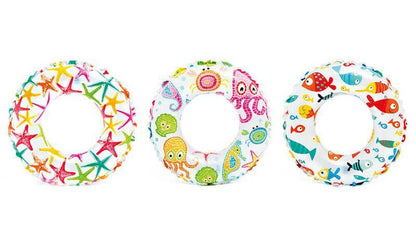 Intex Lively Print Swim Rings 24" - (6-10 Years)