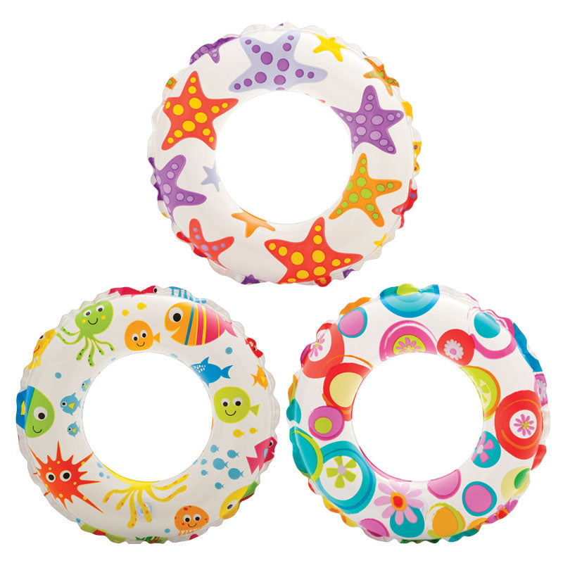 Intex Lively Print Swim Rings 24" - (6-10 Years)