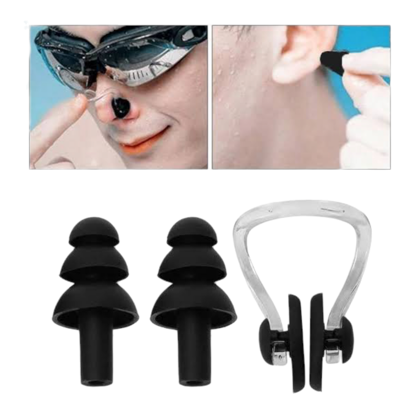 Sonecs Nosepin Ear plugs Set For Swimming