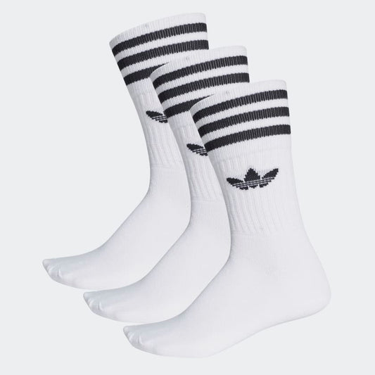 Adidas Solid Crew Socks Unisex - White (1 Pair)