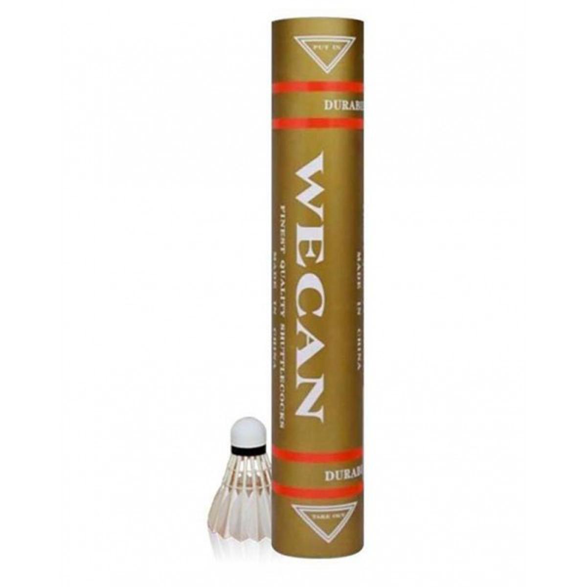 Wecan Golden Badminton Shuttlecocks - (Pack Of 12)