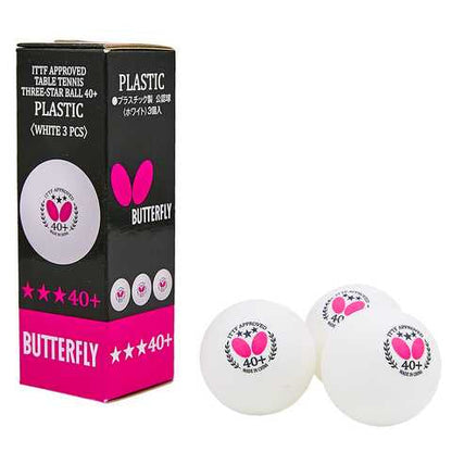 BUTTERFLY TABLE TENNIS BALLS (Pack of 3)