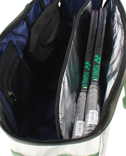 Yonex Expert Tournament 2023 6R Racket Bag - White/Moss Green