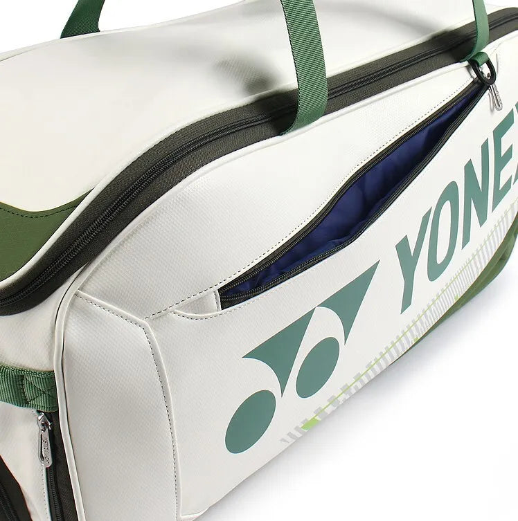 Yonex Expert Tournament 2023 6R Racket Bag - White/Moss Green